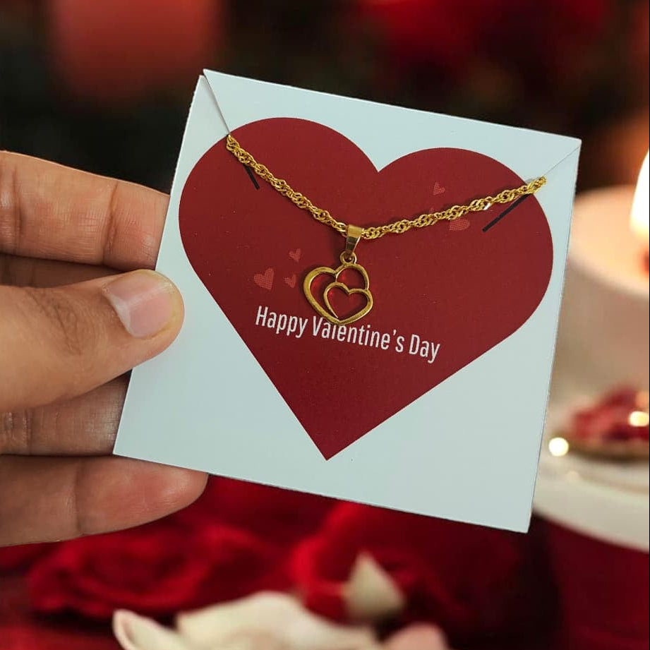 Amore Twin Heart Necklace