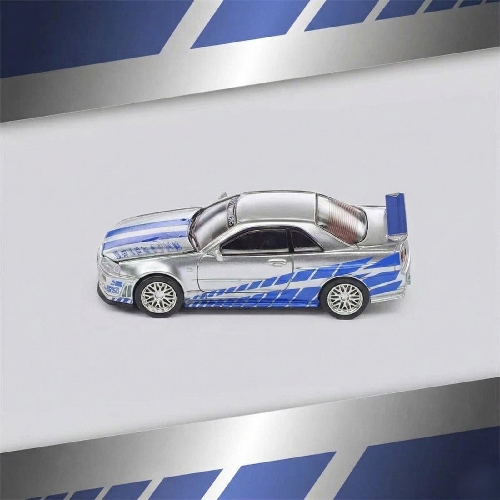 Demon King Auto Scale 1 : 64 Diecast Scale Model - Skyline R34 ( Chase Model )