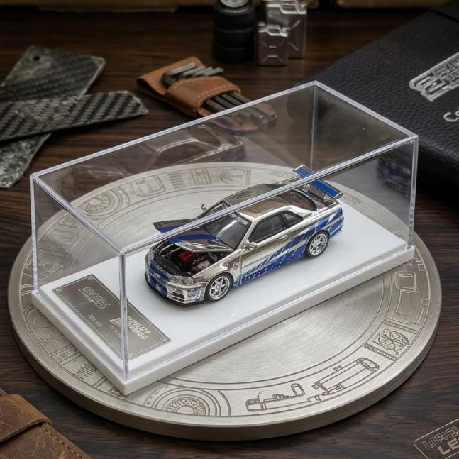 Demon King Auto Scale 1 : 64 Diecast Scale Model - Skyline R34 ( Chase Model )