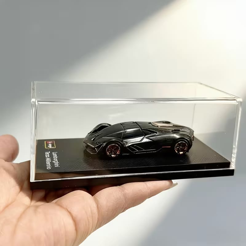 Bburago - 1 : 64 Diecast Scale Model - Official Licensed Product - Lamborghini Terzo Millennio Black Grey