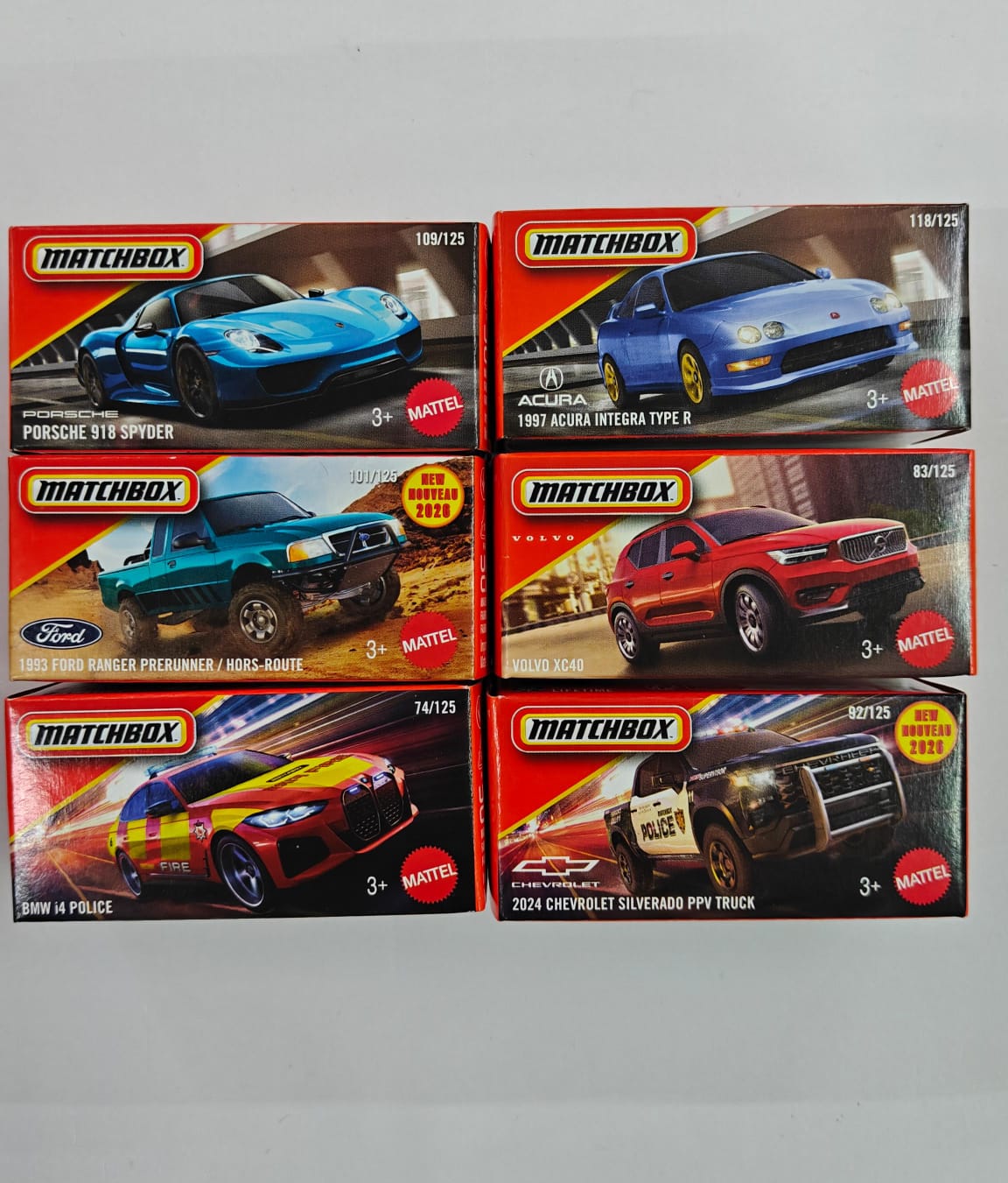 Matchbox Die-Cast Car Set of 6 L case - Set A | 1:64 Scale Collectible Cars