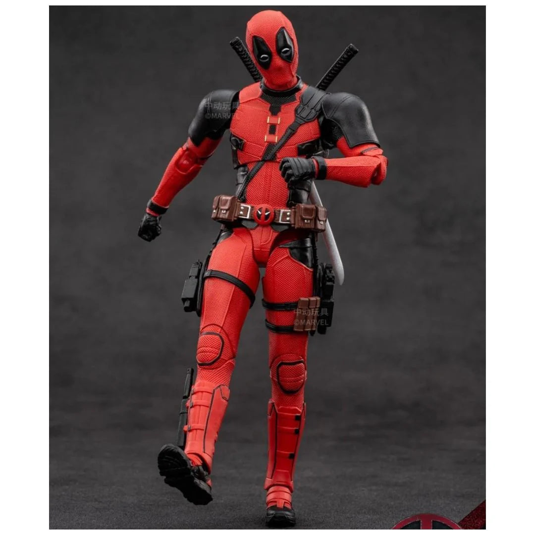 Marvel Studios Deadpool & Wolverine : 1:10 Scale Deadpool Action Figure by ZD Toys (Size-7 Inch)