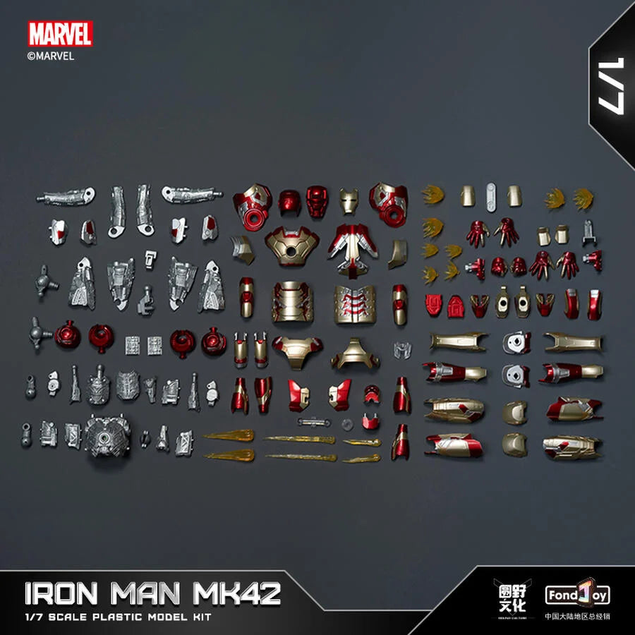 Marvel Studios The Avengers : The infinity Saga iron Man Mark XLII MK42 1:7 Scale Collection Model Kit by Fondjoy