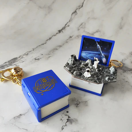 Quirky 3D Diary Themed-World Pop-up Keychain (Select From Drop Down)