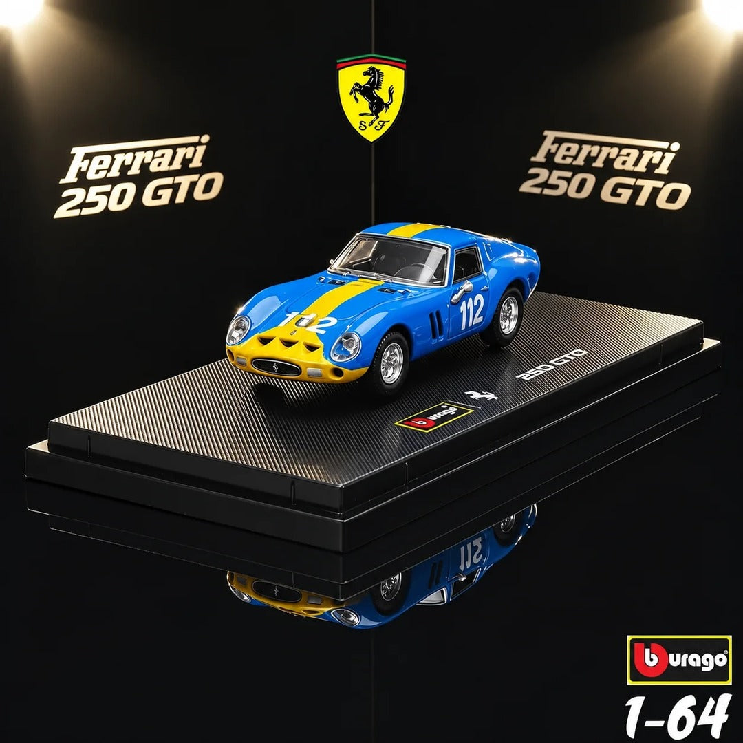 Bburago Ferrari 250 GTO Racing #112 1:64 diecast model display