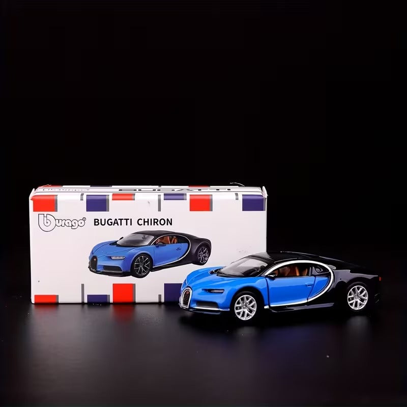 Official Bburago Bugatti Chiron - 1 : 64 Diecast Scale Model