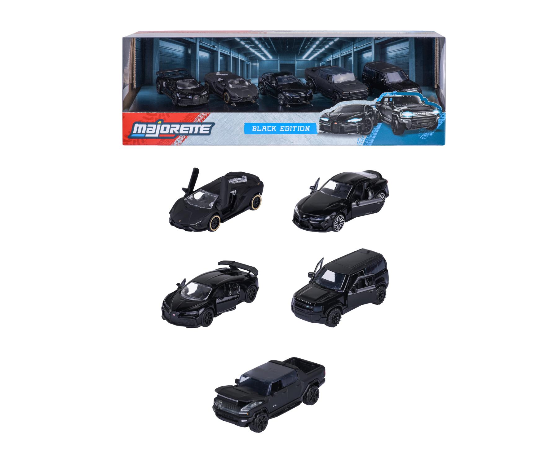 Majorette Black Edition Giftpack Premium Diecast Car Model - Set of 5
