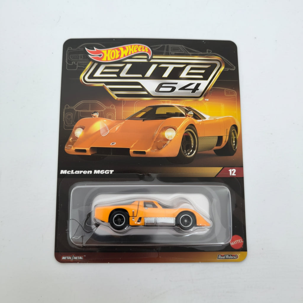 Hot Wheels Scale 1:64 Imported Elite 64 McLaren M6GT Vehicle Exclusive Collection (Broken Blister)