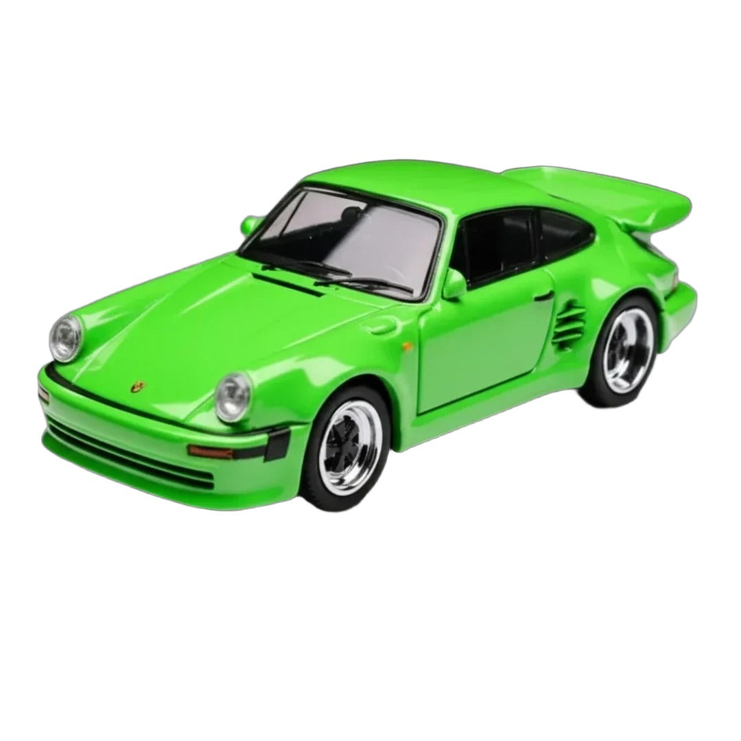 BSC Briscale-Micro Porsche 930 Black Bird Green front three-quarter view