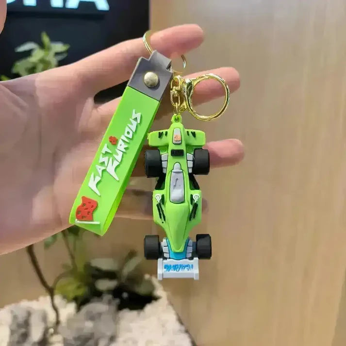 Fast And Furious 3D Silicon Car Keychain With Bagcharm (Select From Drop Down Menu)