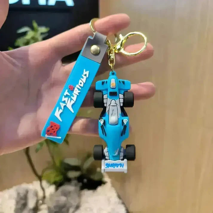 Fast And Furious 3D Silicon Car Keychain With Bagcharm (Select From Drop Down Menu)