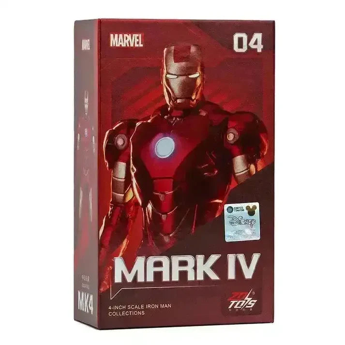 Marvel Studios : The Infinity Saga 4 Inch Scale Iron Man Collection Figures Set of 7 by ZD Toys