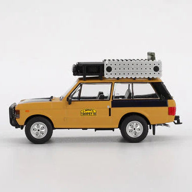 Mini GT Imported Code 1144 - Range Rover 1981 Camel Trophy Sumatra Winner C. Swoboda & K. Mentel LHD