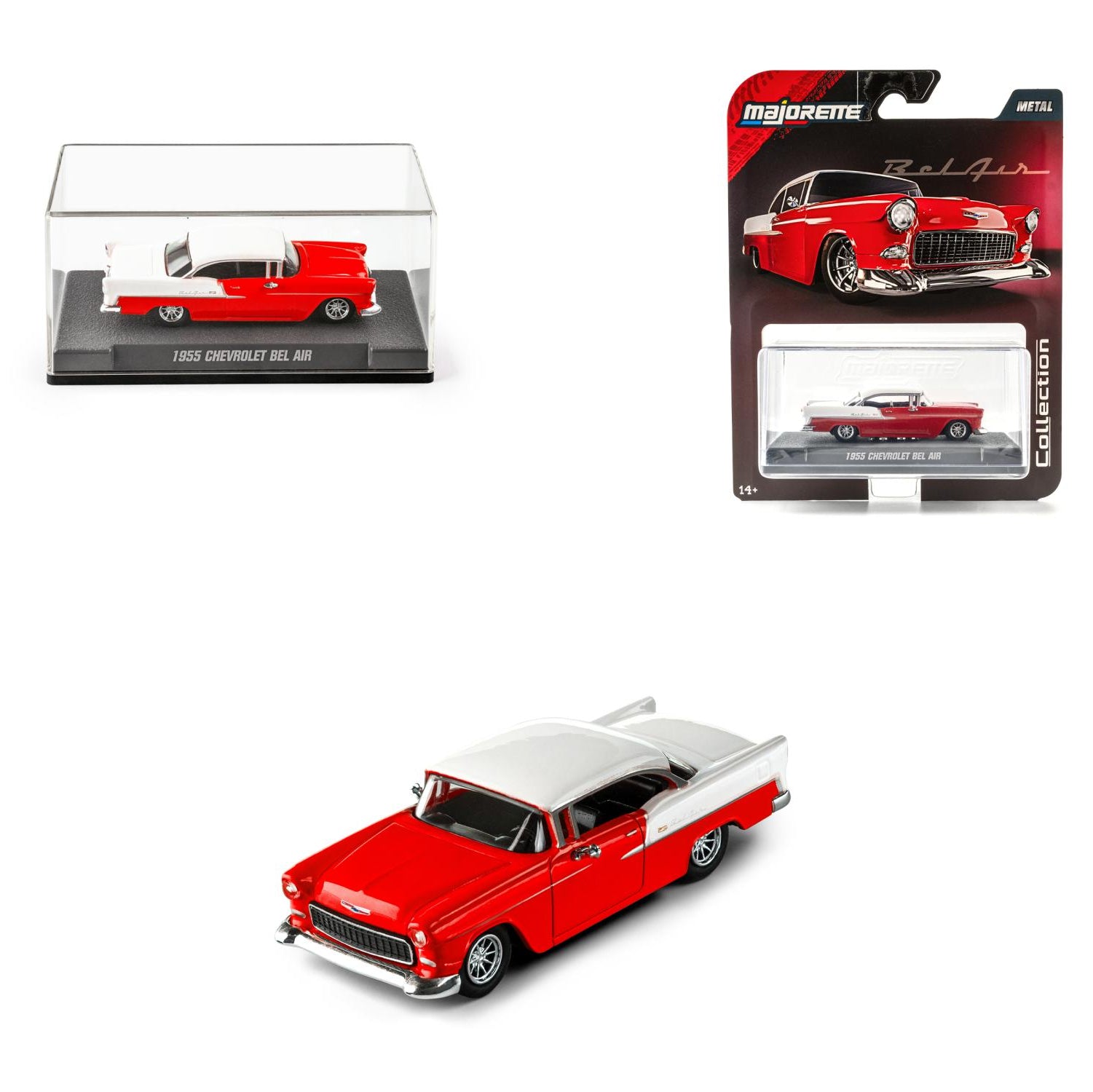 Majorette Wave 3 Premium Car Model - 1955 CHEVROLET Bel Air