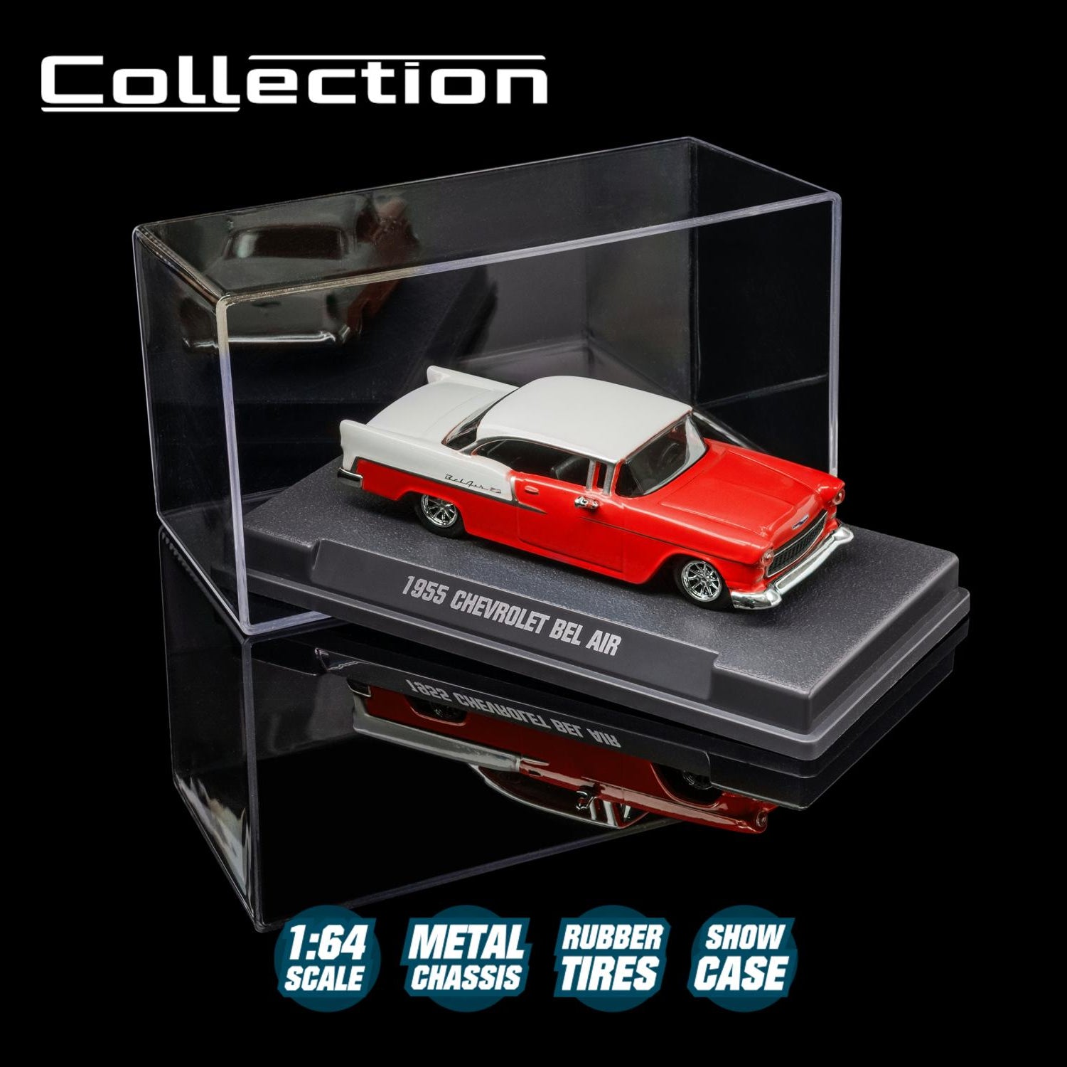 Majorette Wave 3 Premium Car Model - 1955 CHEVROLET Bel Air