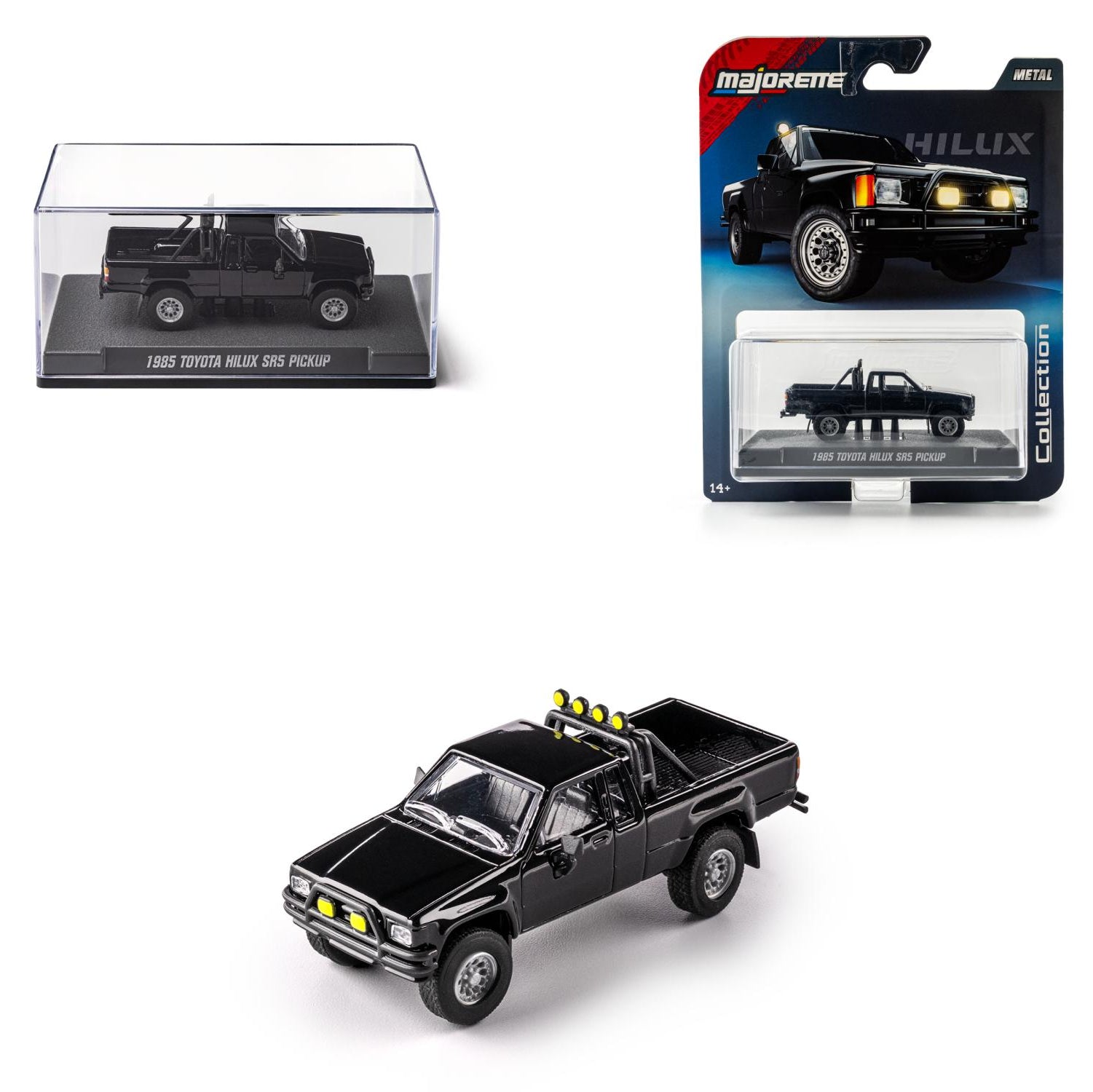 Majorette Wave 3 Premium Car Model - 1985 TOYOTA Hilux SR5 Pick UP