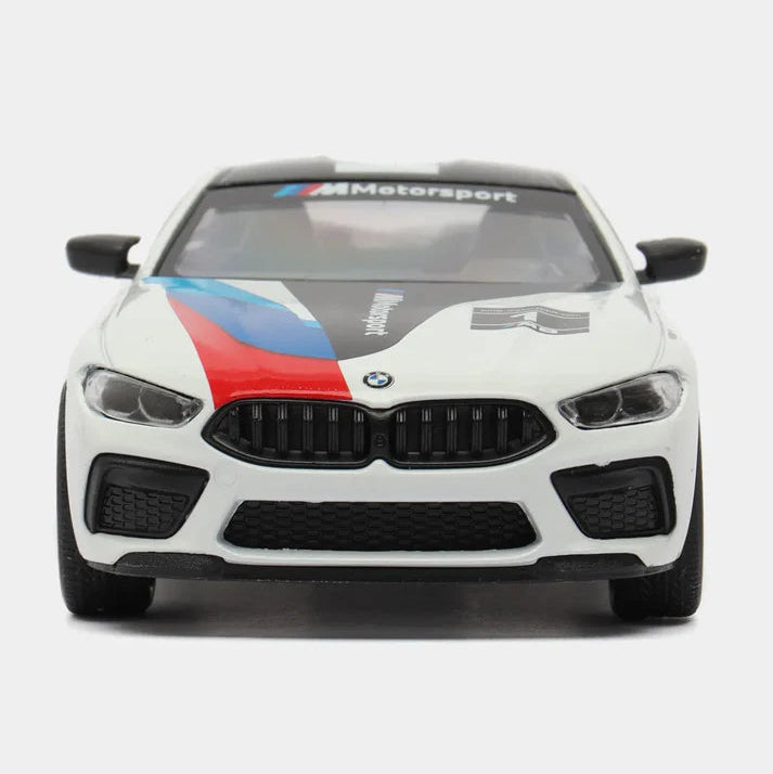 Kinsmart Metal Scale 1 : 38 Diecast Scale Model with Openable Doors and Pull Back Action - BMW M8 Competion Coupe Livery Edition