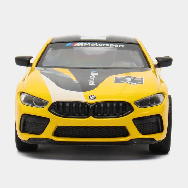 Kinsmart Metal Scale 1 : 38 Diecast Scale Model with Openable Doors and Pull Back Action - BMW M8 Competion Coupe Livery Edition