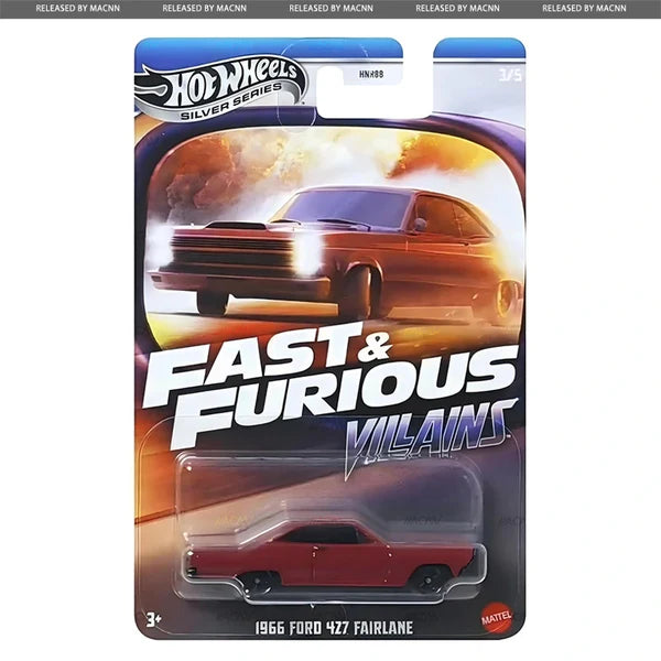 Hot Wheels 2025 Fast & Furious Villains ( Set Of 5 )