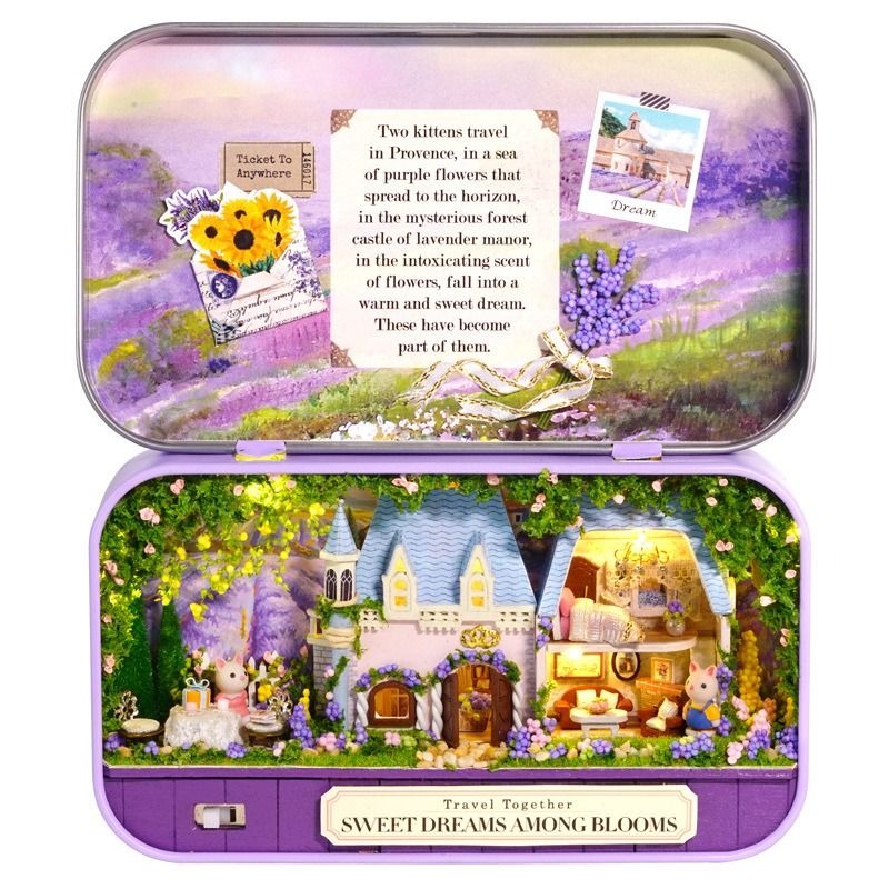 DIY Box Theatre - Sweet Dream Among Blooms Dollhouse Miniature Kit