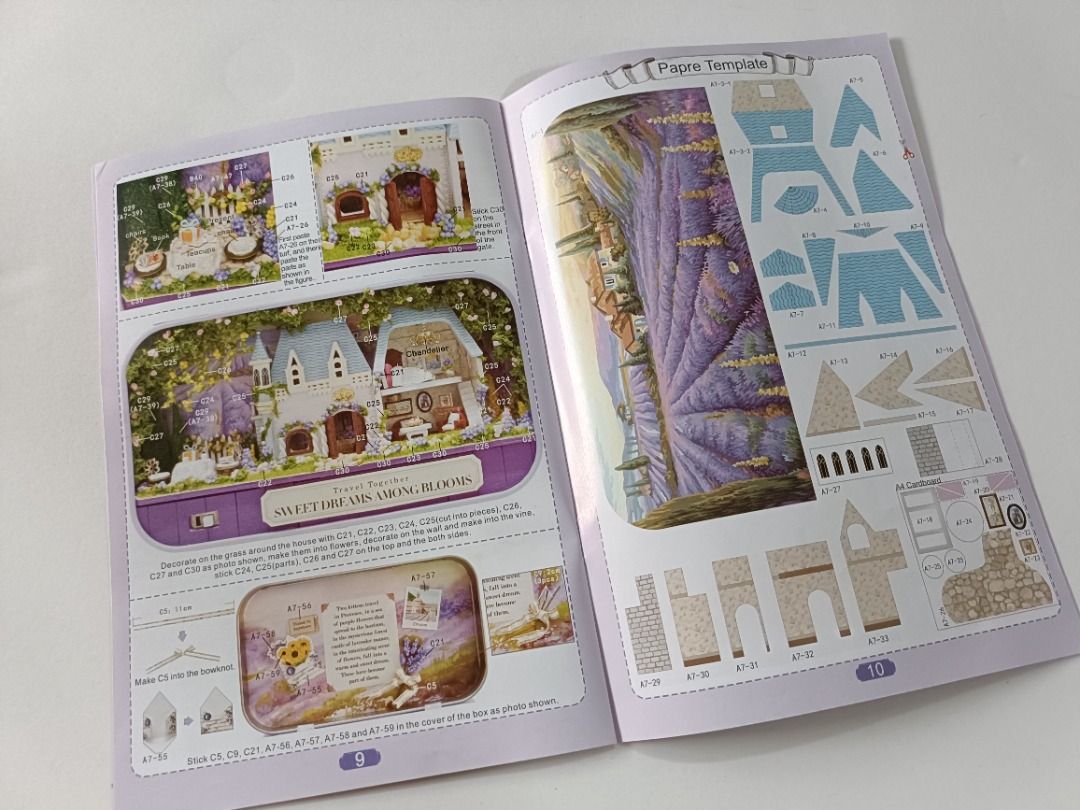 DIY Box Theatre - Sweet Dream Among Blooms Dollhouse Miniature Kit