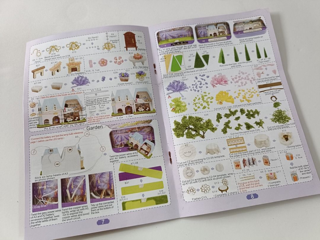 DIY Box Theatre - Sweet Dream Among Blooms Dollhouse Miniature Kit