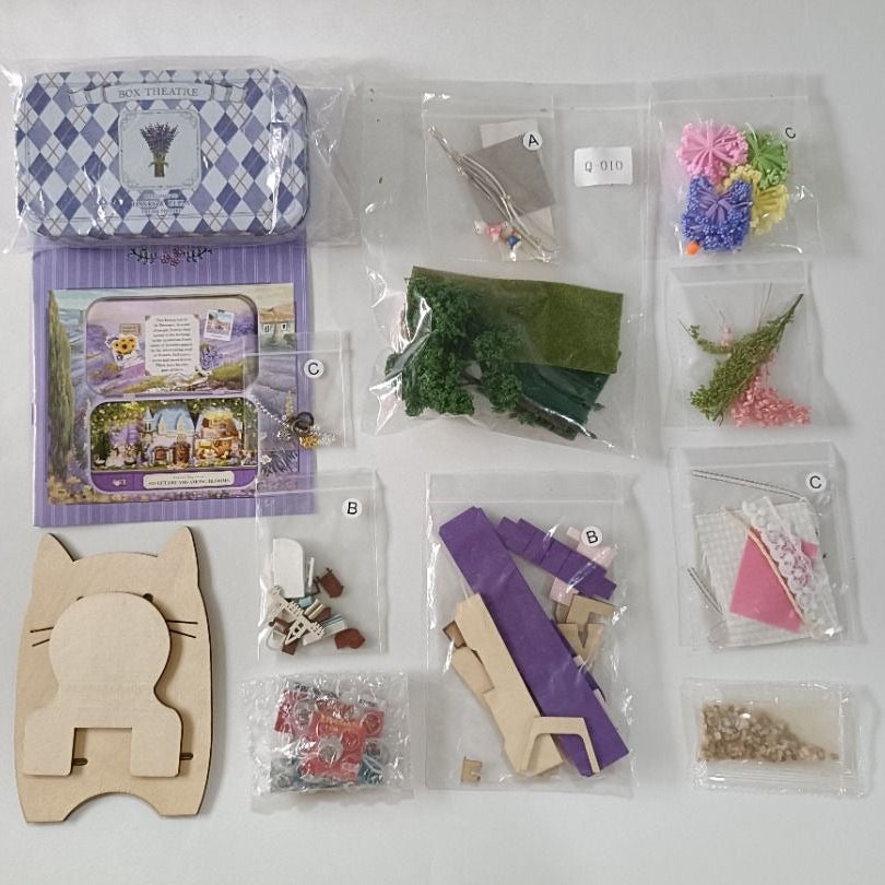 DIY Box Theatre - Sweet Dream Among Blooms Dollhouse Miniature Kit