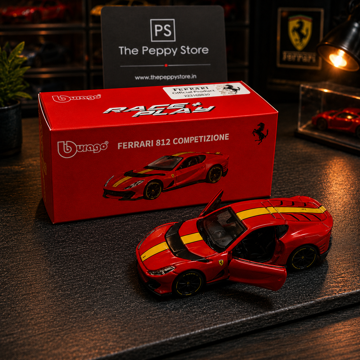 Official Bburago Ferrari 812 Competizione - 1 : 64 Diecast Scale Model