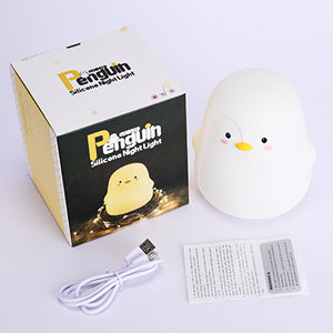 Penguin 3D Silicon Color-Changing Lamp