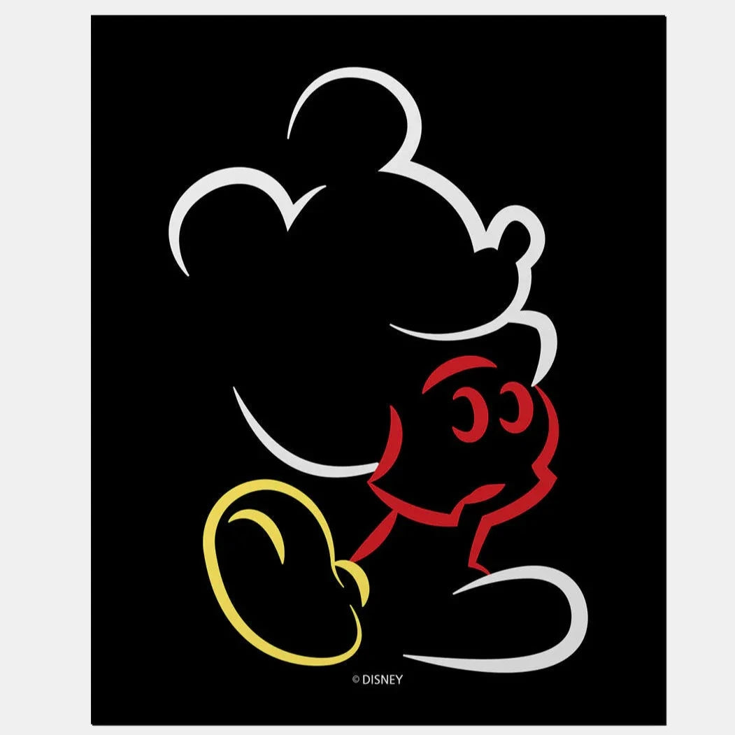 Mickey Silhouette Stroke Fridge Magnet