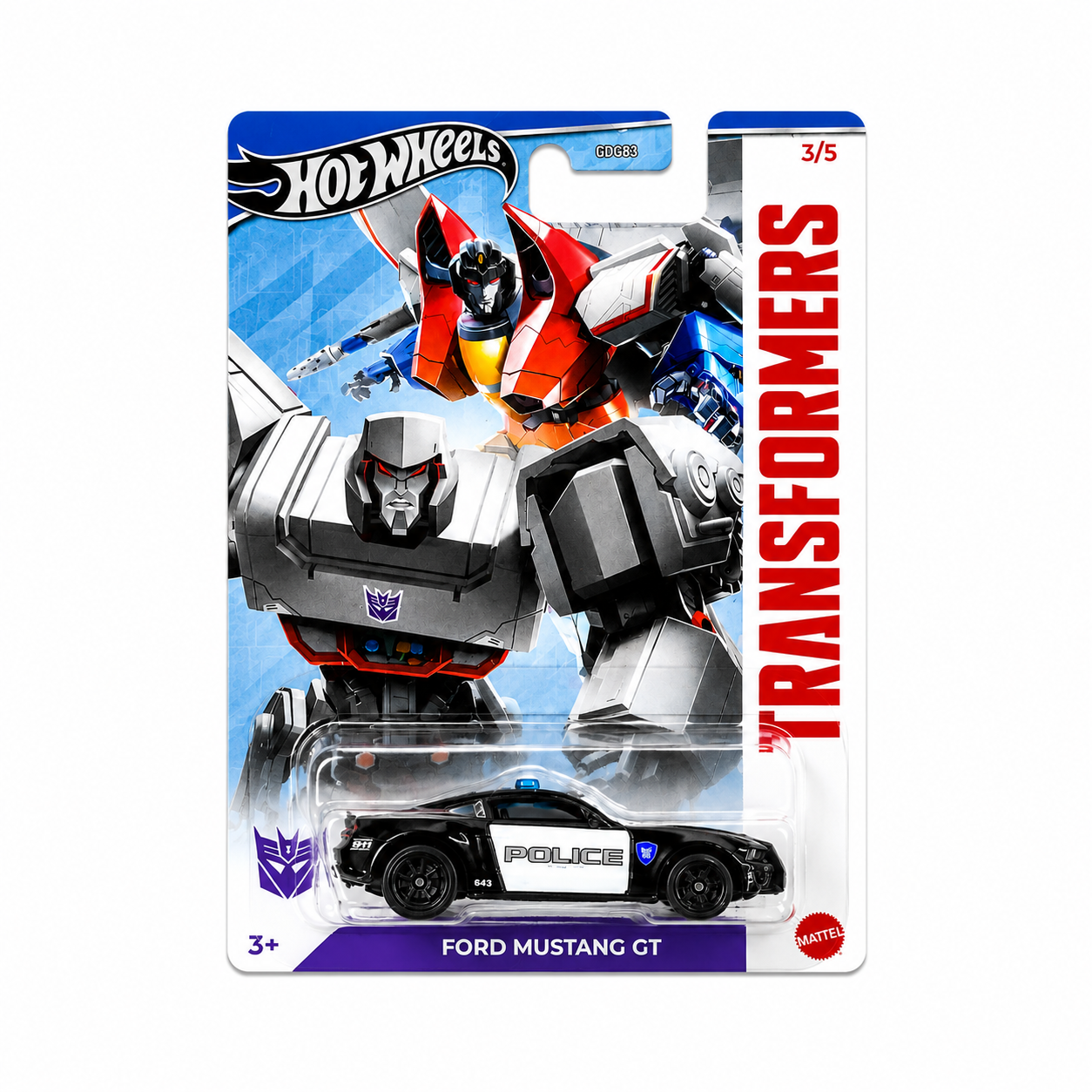 Hot Wheels Imported Silver Series Transformer Ford Mustang GT Vehicles Exclusive Collection