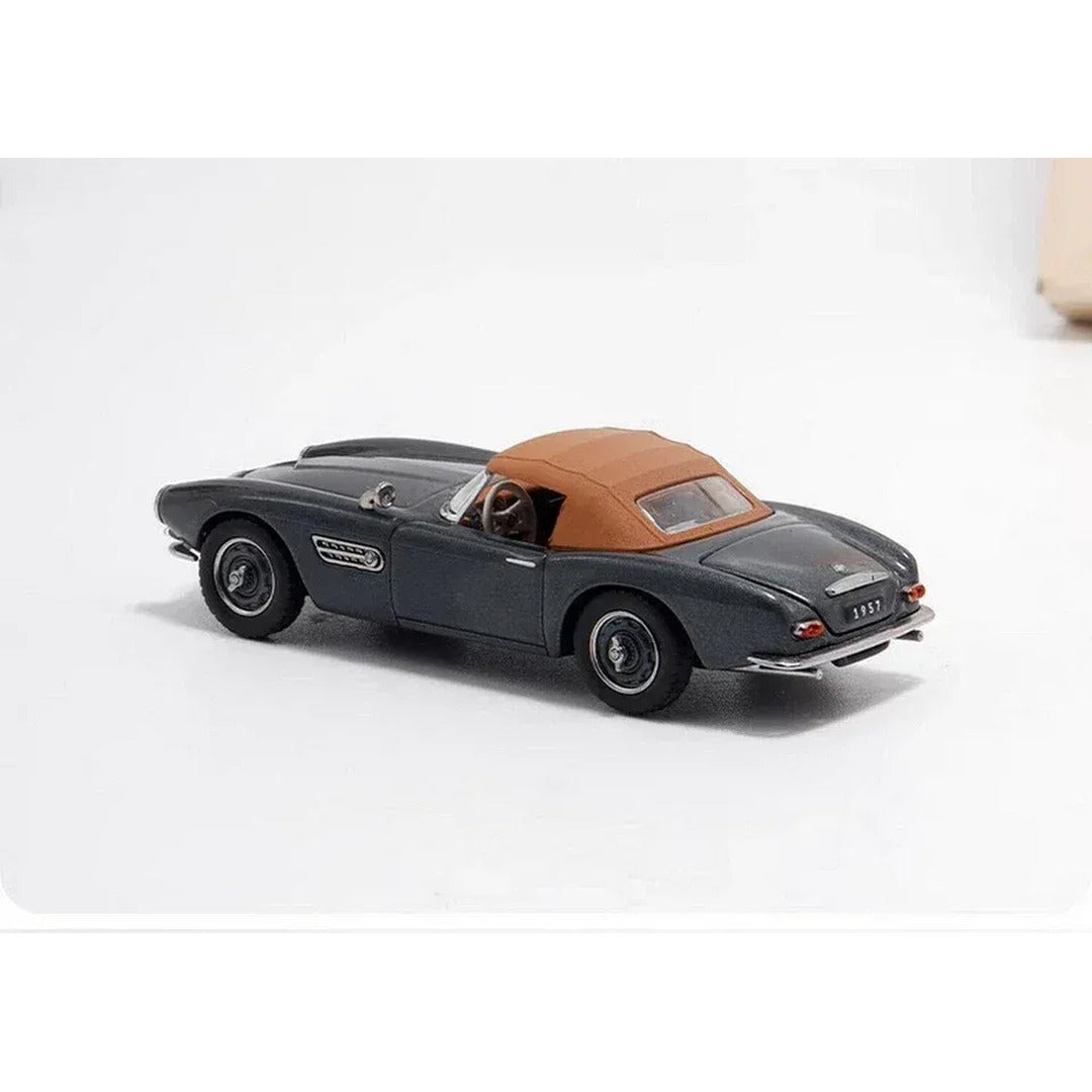 GFCC BMW 507 1957 Convertible Grey rear view showing 1957 licence plate detail