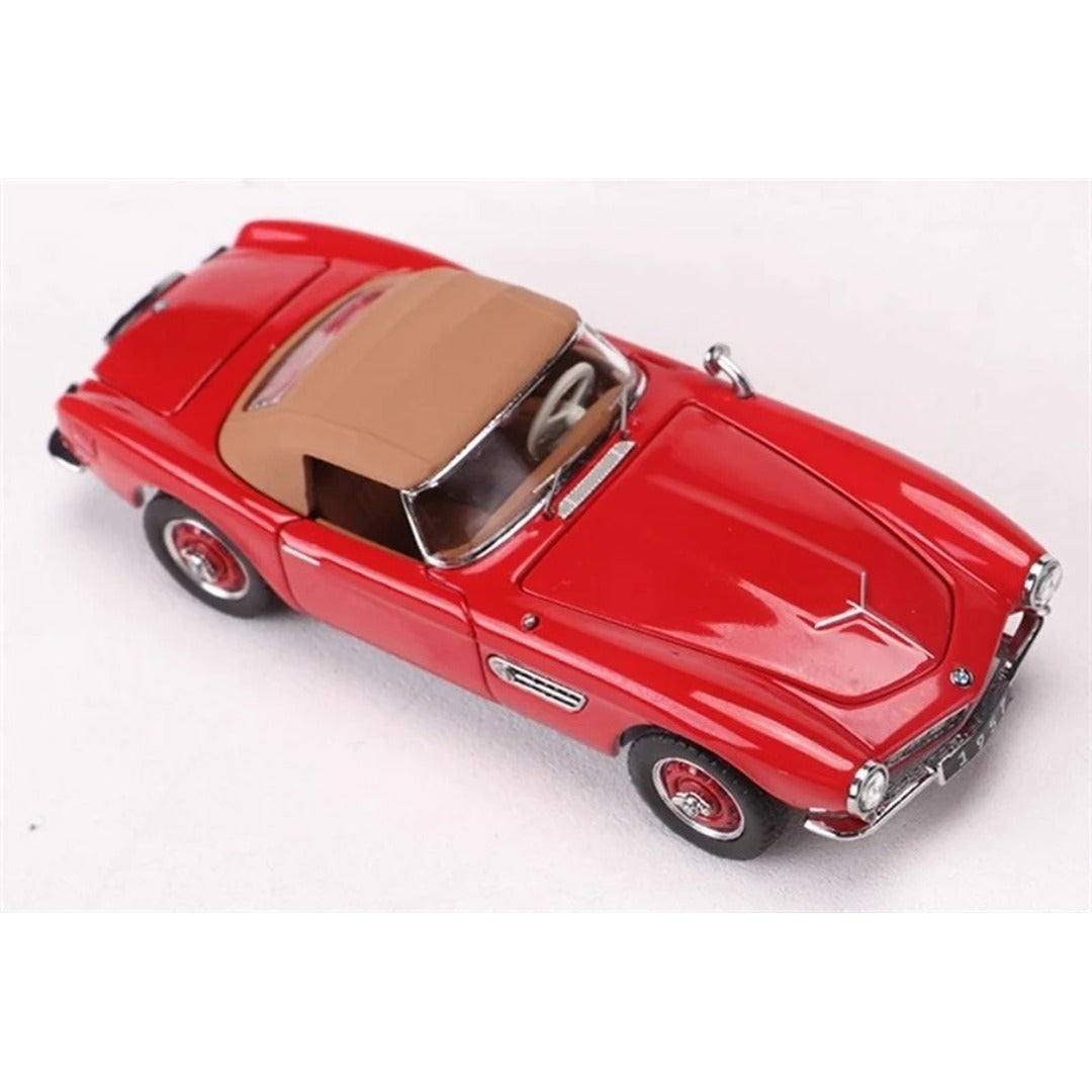 GFCC BMW 507 1957 Convertible Red top-down view with hardtop fitted