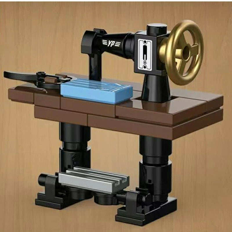 Decool 3D DIY Household Mini-Furiture Blocks for Decor - Household Sewing Machine