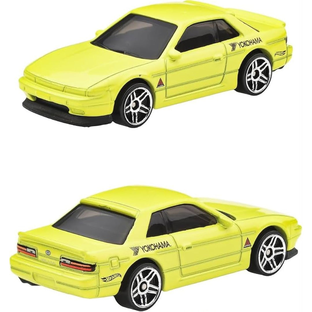 Hot Wheels Fast & Furious 5-pack Nissan Silvia S13 yellow Yokohama 1:64 diecast model