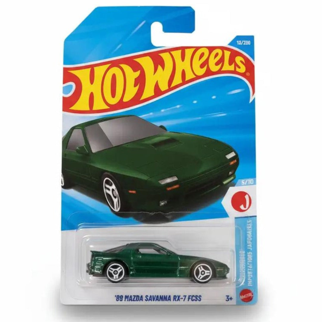 Hot Wheels Imported '89 Mazda Savanna RX-7 FCSS 1:64 Scale Diecast Model Car