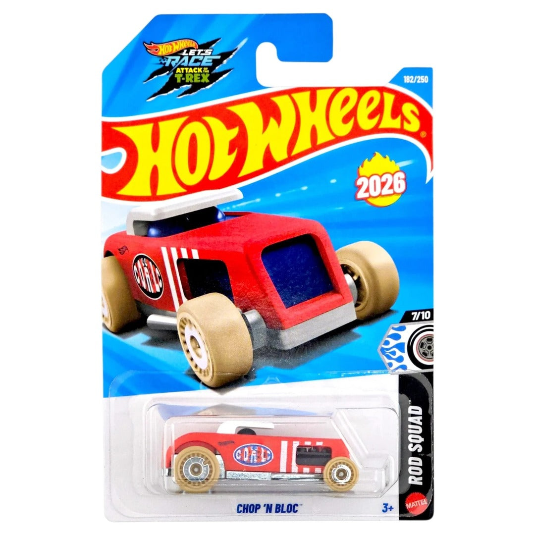 Hot Wheels Imported Chop 'N Bloc Rod Squad 1:64 Scale Diecast Model Car