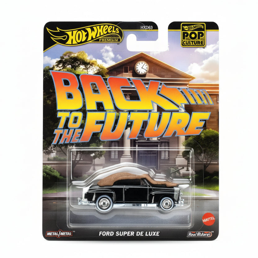 Hot Wheels Scale 1:64 USA imported 2025 Premium Pop Culture Back To The Future Diecast Model Car - Ford Super De Luxe