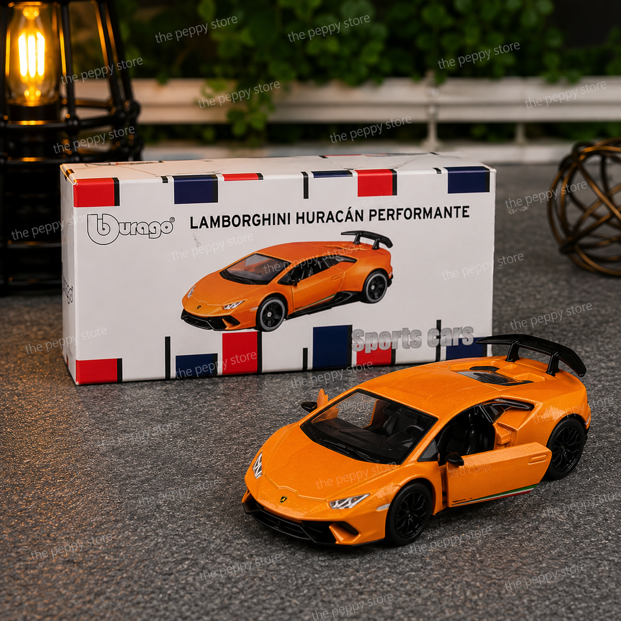 Official Bburago Lamborghini Huracan Performante orange - 1 : 64 Diecast Scale Model