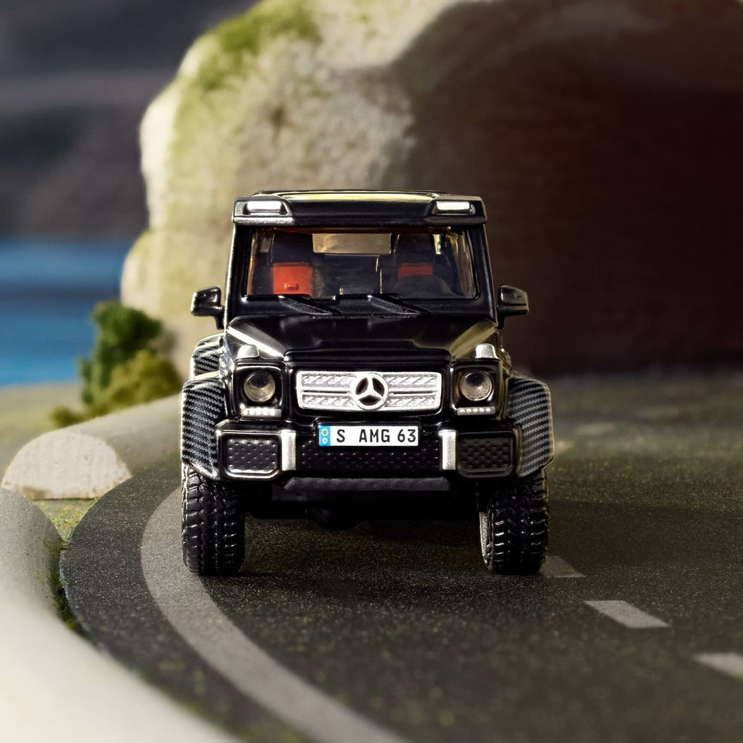 Hot Wheels Elite Mercedes-Benz G 63 AMG 6x6 1:64 Diecast Model Car - Front View on Road