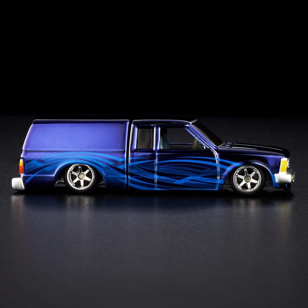 Hot Wheels RLC 1986 Nissan 720 King Cab 1:64 Diecast Model Car - Side Profile View