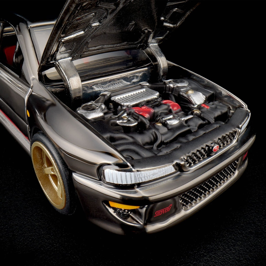 Hot Wheels Red Line Club '98 Subaru Impreza WRX STi 1:64 Diecast Model Car - Engine Bay Close-up