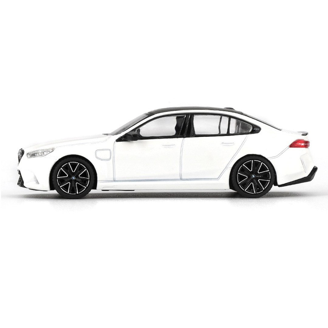Mini GT BMW M5 Alpine White 1:64 Scale Diecast Model Car Collectible