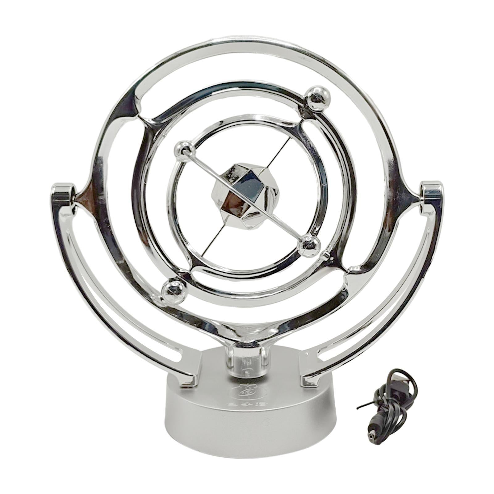 Perpetual Motion Swing Sphere Collectable Show Piece - Battery And Usb - Silver