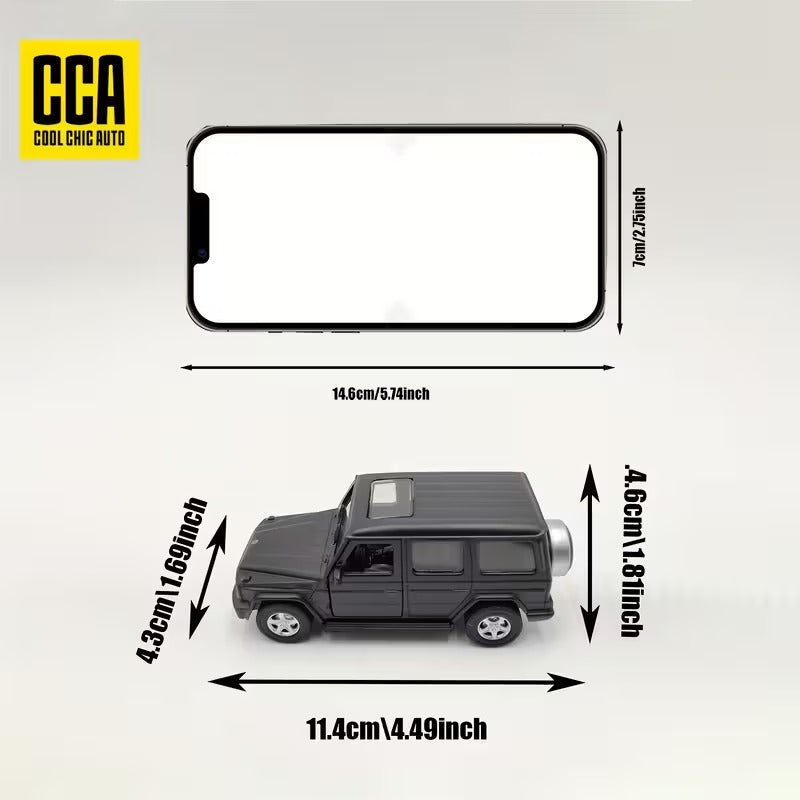 Scale 1 : 42 Official Licensed CCA Cool-Chic Auto Diecast Metal Model Car - Mercedes-Benz G350 d (Black) - With Acylic Case