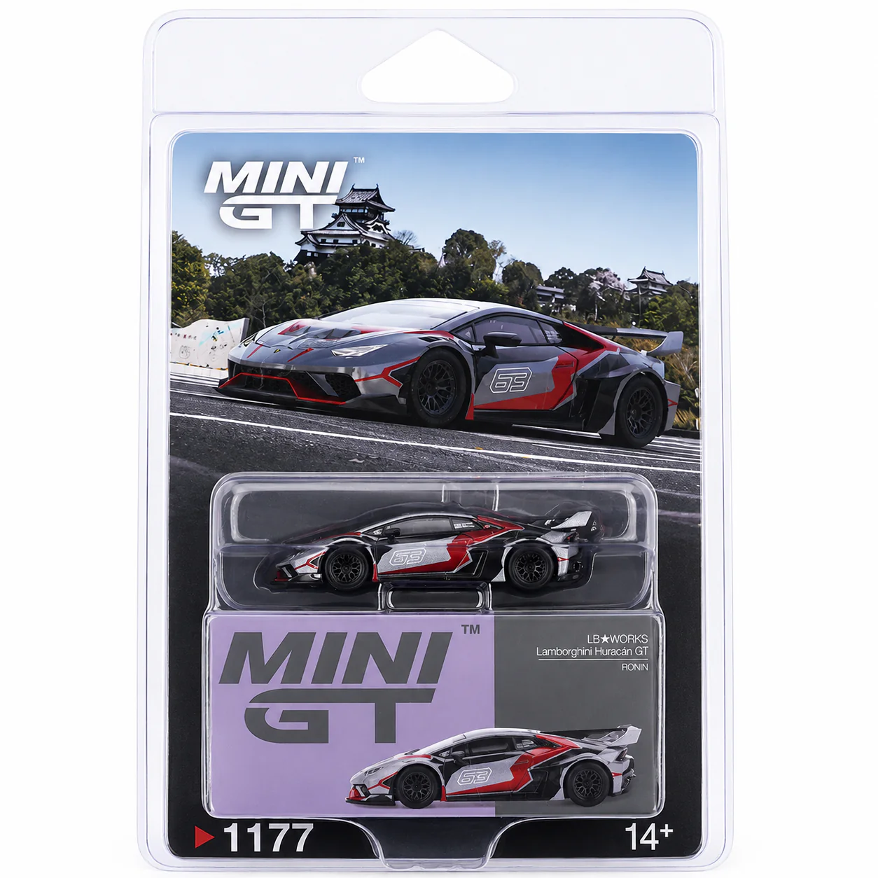 Mini GT LB★WORKS Lamborghini Huracán GT Ronin 1:64 Diecast Model Car 1177