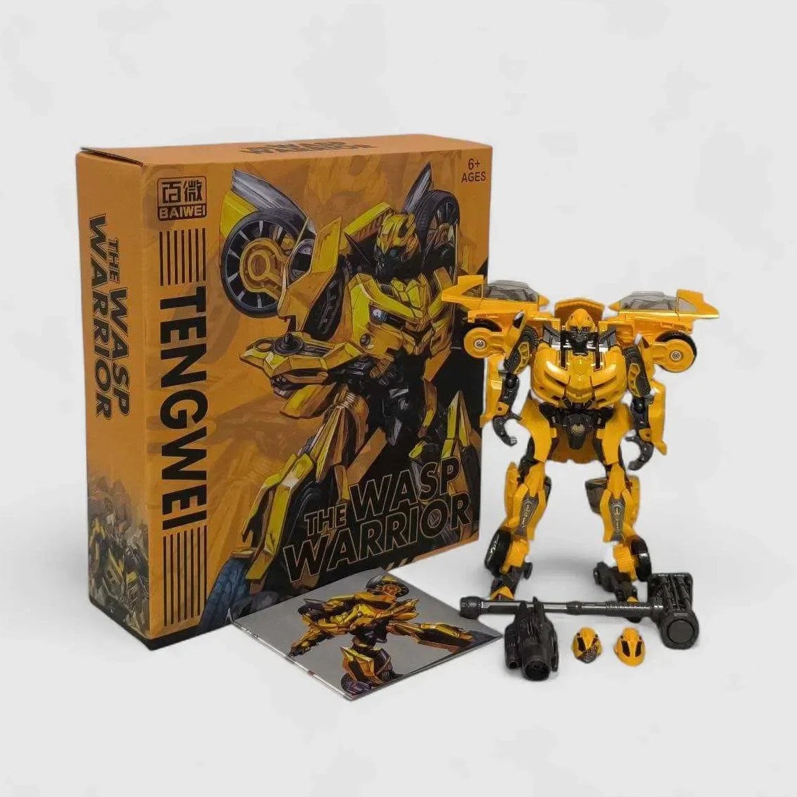 Bumblebee Warrior Transforming Robot Action Figure | Premium Collectible