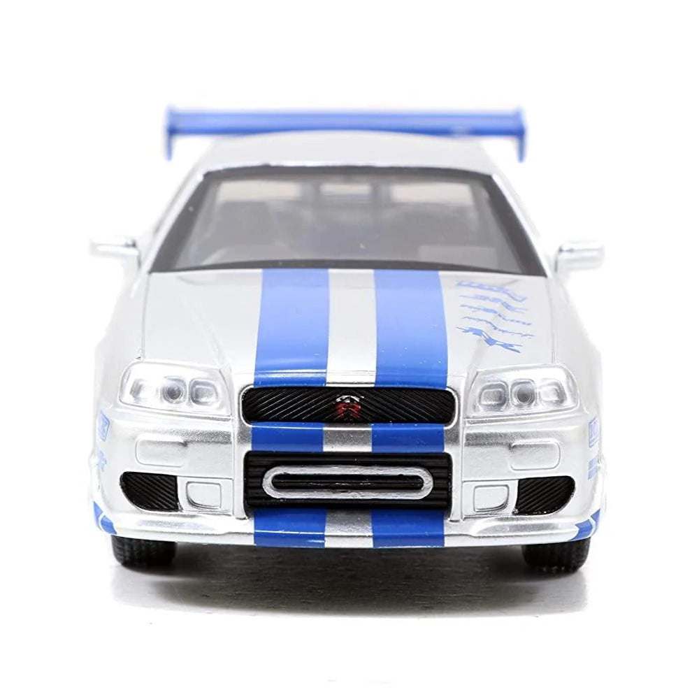Jada - 1/32 scale Diecast Model Toy Car - Fast & Furious Brian's Nissan Skyline GT-R (R34)