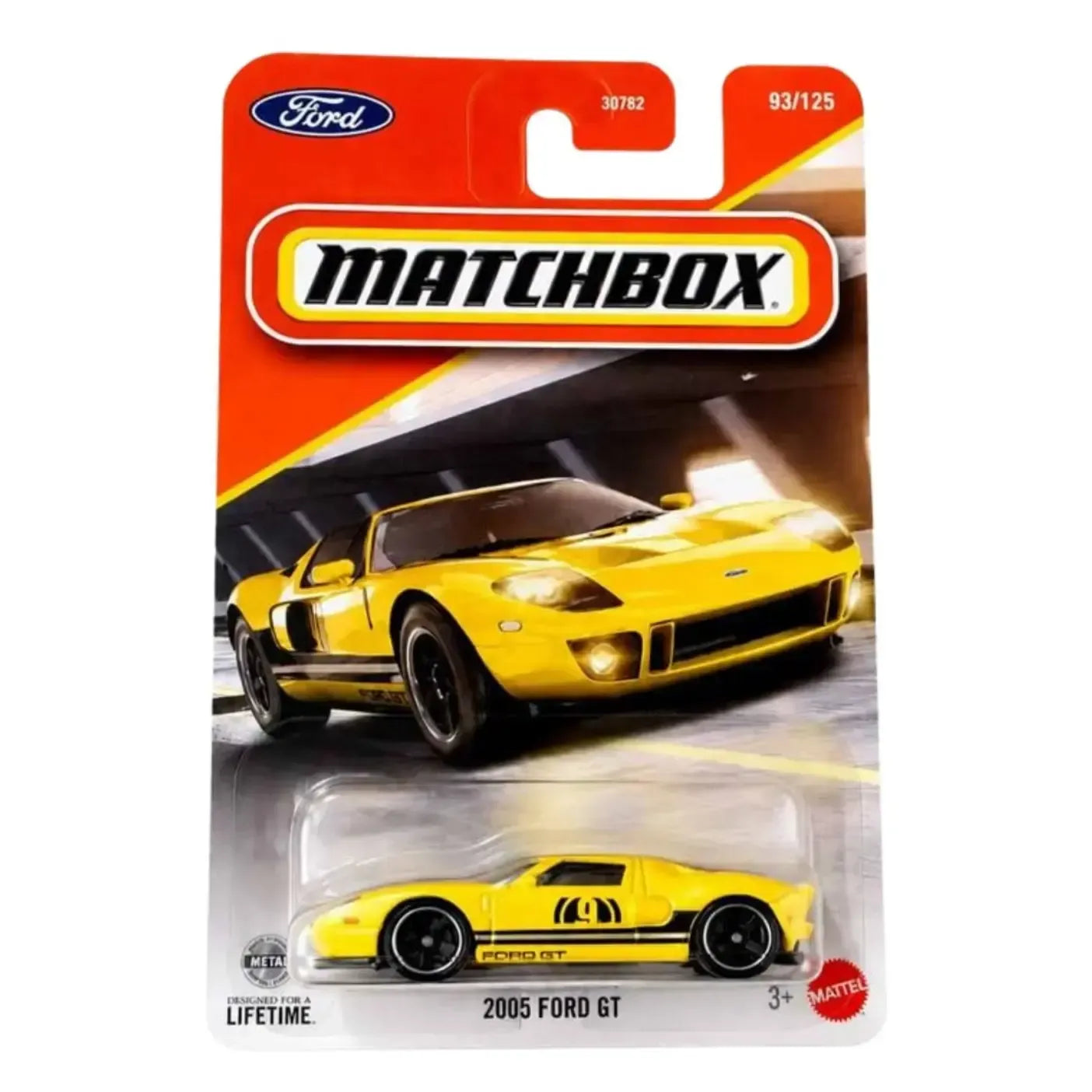 Matchbox Imported 2005 Ford GT Die-Cast Car| 1:64 Scale