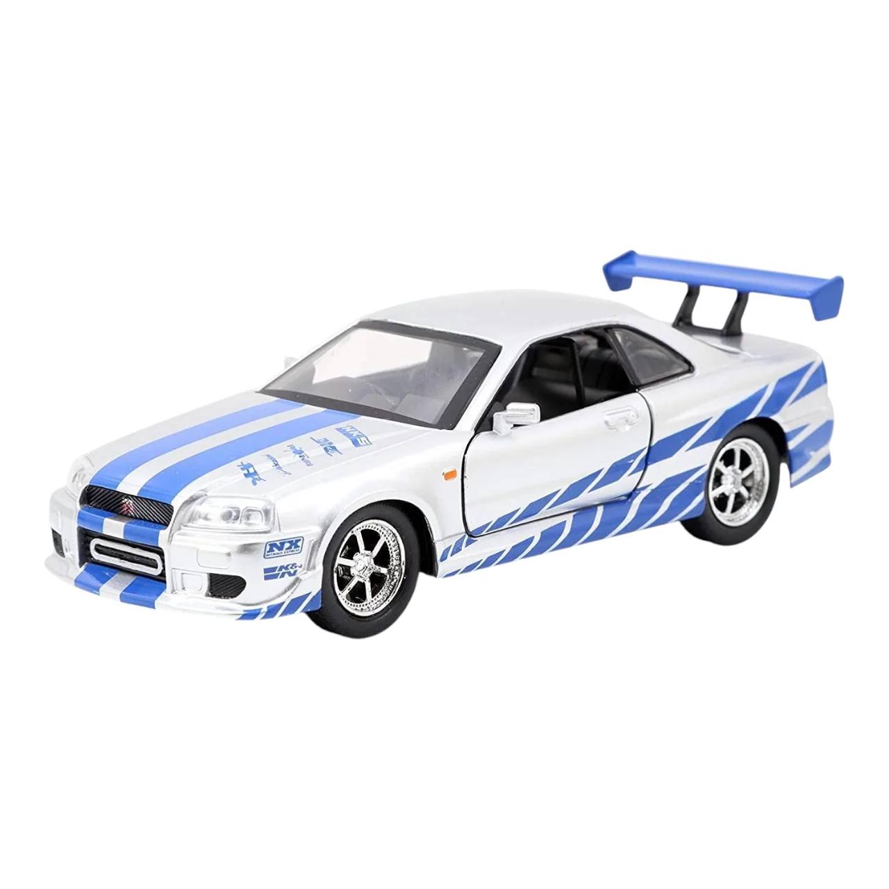 Jada - 1/32 scale Diecast Model Toy Car - Fast & Furious Brian's Nissan Skyline GT-R (R34)